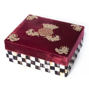 mackenzie childs Storage & Organization - mackenzie childs highbanks velvet jewelry box new! mackenzie childs Storage & Organization - mackenzie childs highbanks velvet jewelry box new!